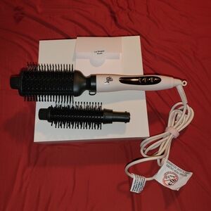 Lange Black and White Hair Styling Brush Set